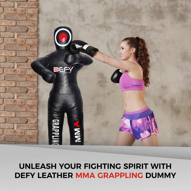 DEFY Challenge Your Fear دمية جيو جيتسو MMA من DEFY فينيل للتدريب على المصارعة كيس ملاكمة جودو فنون القتال (6 أقدام) - Image 3